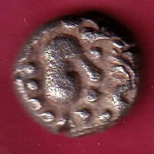 Ancient India Gadhaya  Dynasty King Portrait  Coin sk573